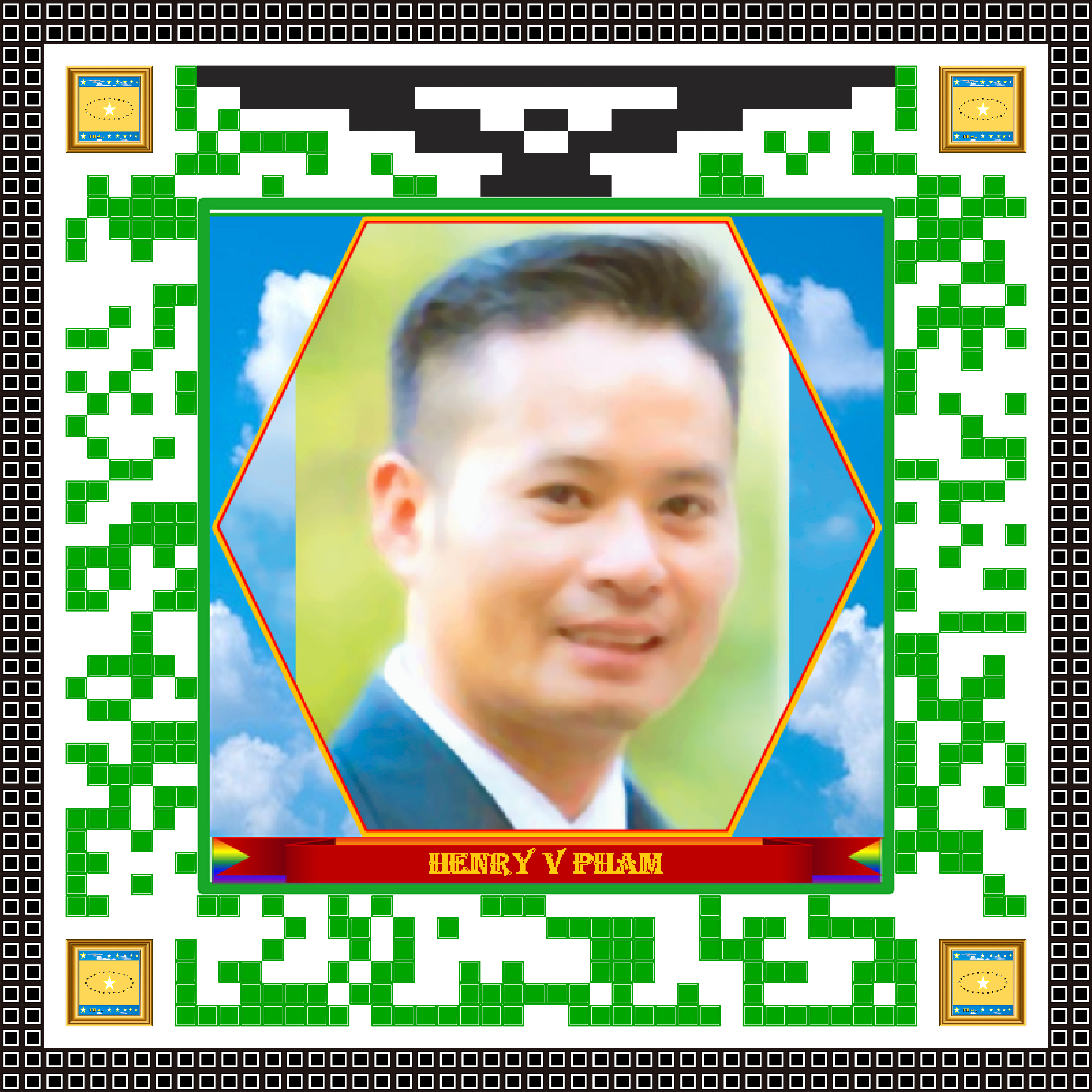 My G-CODE Profile with the photo taken at 45° degree angle on the right side with 4-corner VN Flag...<br> Note that the left and right profile photos are different in a 'hand-span of time'...